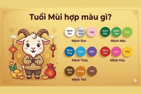 Tuổi Mùi hợp màu gì? Bí quyết chọn màu giúp tăng may mắn và tài lộc 2026